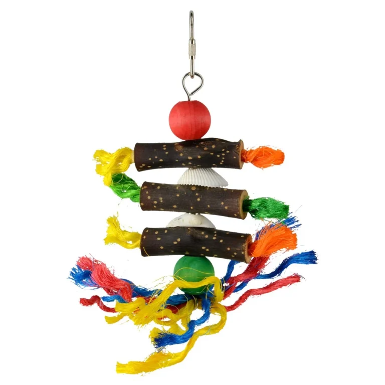Birdie Seaside Dangler, colorful toy for pet birds