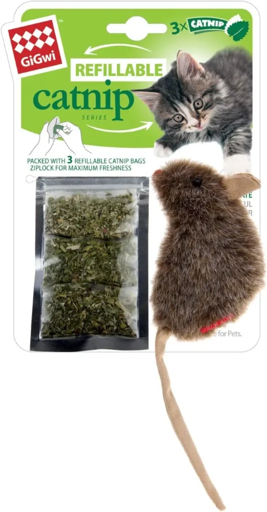 refillable catnip mouse toy